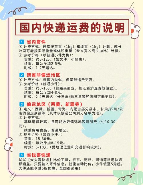 快递跨省运费怎么收费
