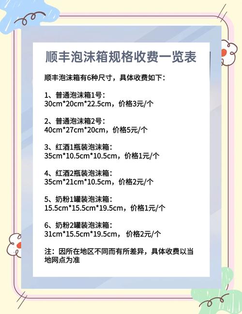 高州市顺丰快递如何收费