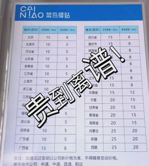 青岛到广州快递多少钱