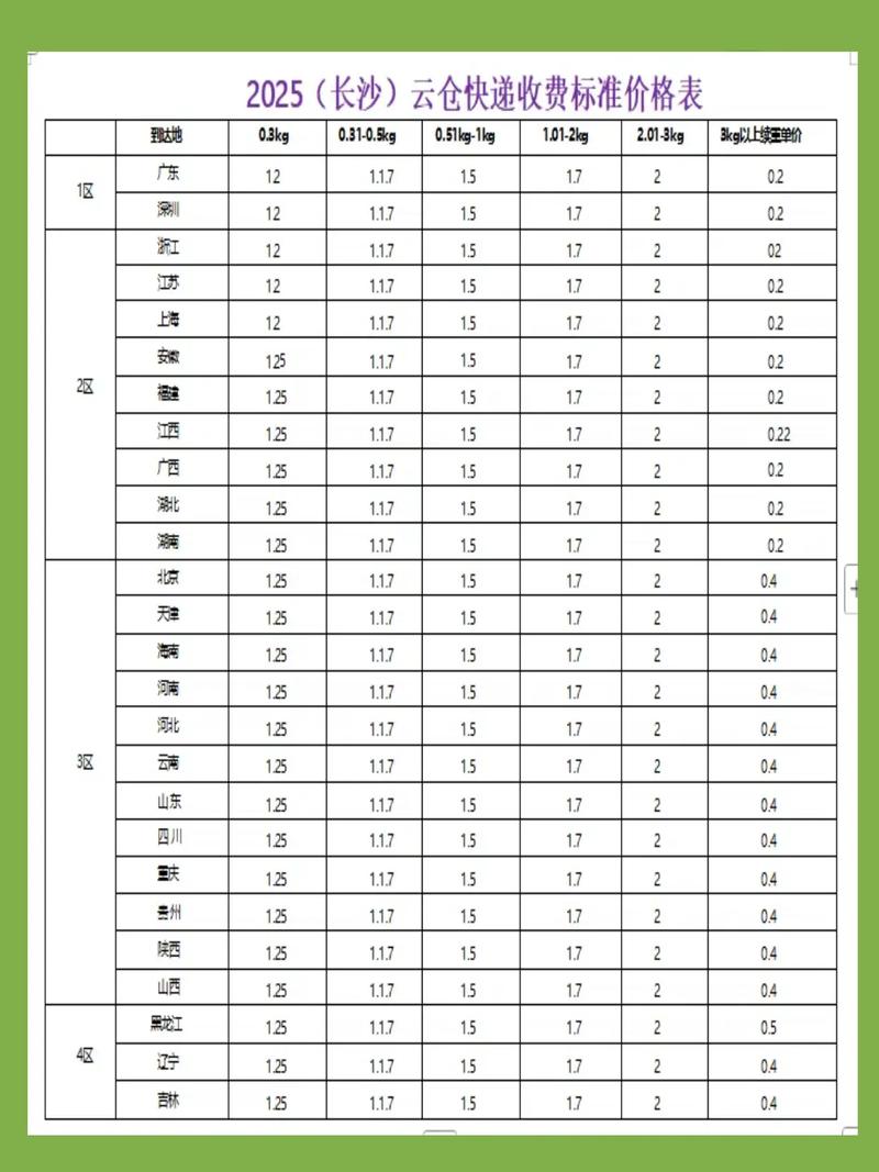 南京到长沙快递多少钱