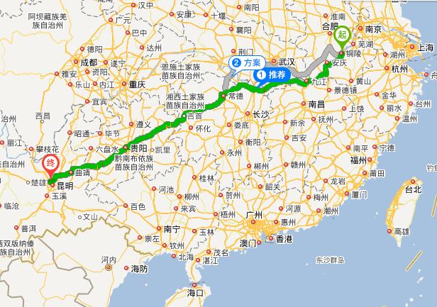 昆明到合肥快递要多久