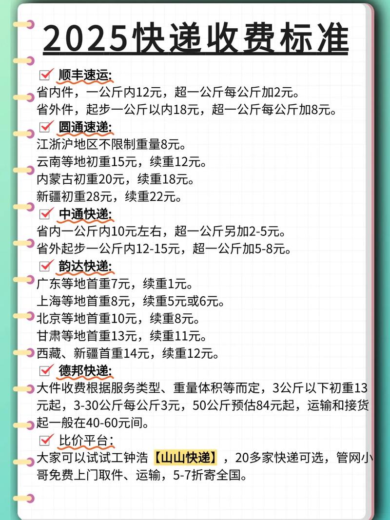 申通快递20斤多少钱