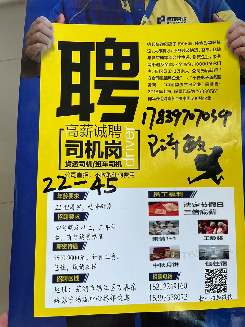 陕县德邦招聘信息