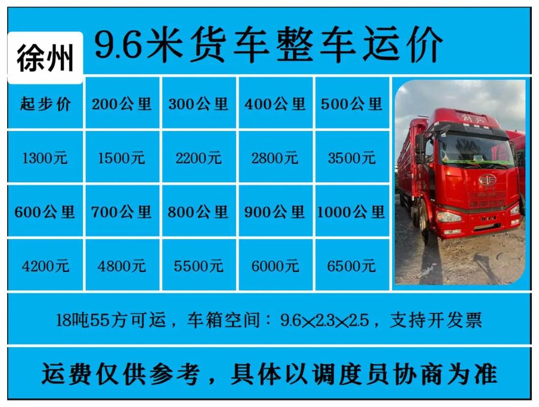 城市之星物流价格表