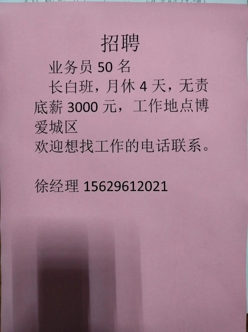 揭阳白马招聘信息