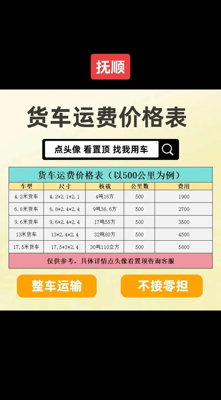 物流运费价格表查询